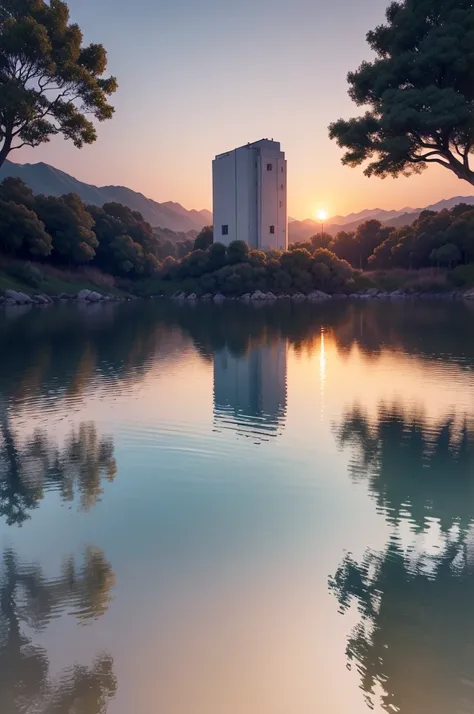 sitting by the waters edge,peaceful atmosphere,serene ambiance,natures tranquility,gentle waves lapping,majestic view of the horizon,rippling reflections,cool breeze,moment of solitude,calm water surface,faint birds chirping,leisurely contemplation,harmony...