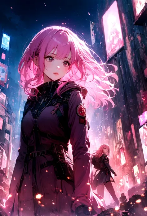 〔Location〕Wide々And、Wide場、One Woman、Pink haired girl