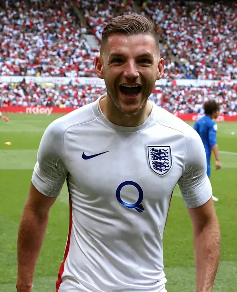 Spiderman with the England kit 