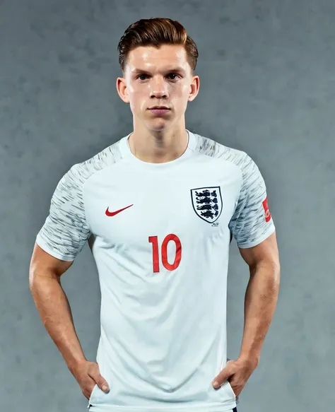 Tom Holland with the England shirt 