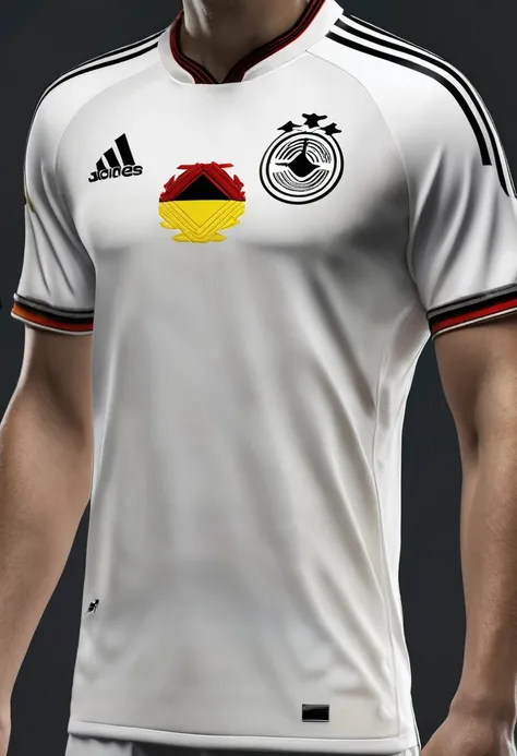 Germany jersey design for the year 3024 with the flag colors on the chest 