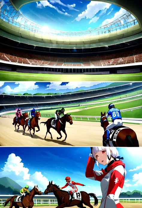 Reiwa 6、Horse Racing、July 14、Hakodate Memorial G3、Footage from just before the goal、from the front、Future Sight、Highest quality、Wide range of view、1st to 3rd place