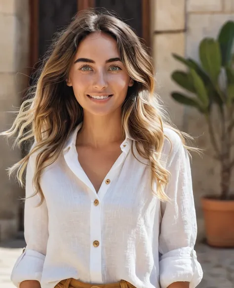 Create a female influencer Name: Valeria Torres Age: 28 years old Location: Barcelona, Spain Occupation:Physicist: Valeria has a slim and athletic figure, result of her dedication to yoga and healthy living. stomach 1.70 meters and has radiant skin, cared ...