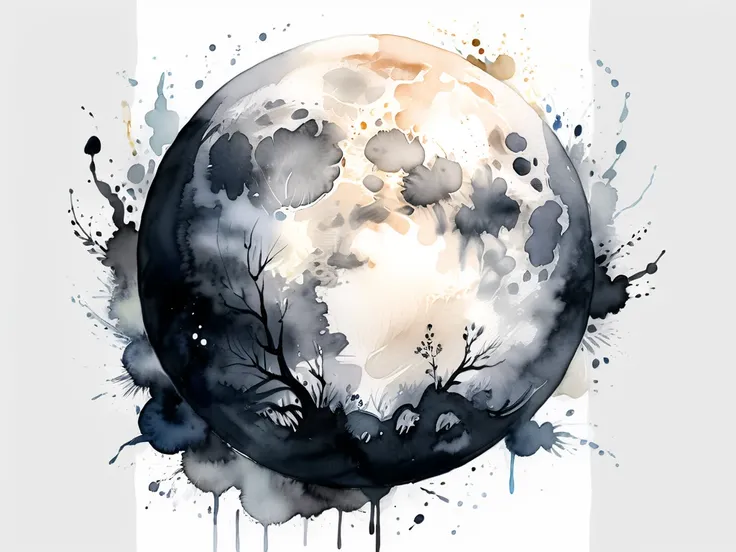 White background

a beautiful watercolor full moon



chic and modern design
monotone


The background is white