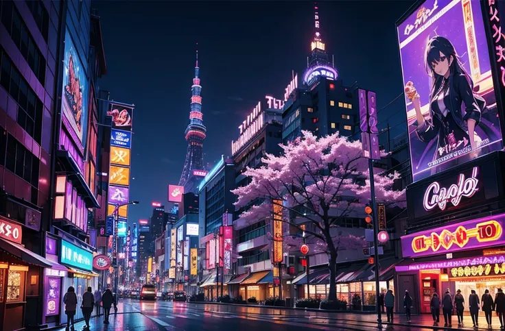 purple tokyo, downtown, riches,  casino, slot machine, hdr, 4k resolution