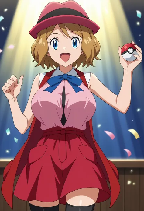 score_9, score_8_up, score_7_up, source_anime, anime screencap, anime coloring, rating_safe, break serena \(pokemon\), 1girl, bl...