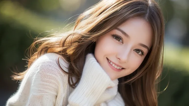 Browsing Caution, (8K, RAW Photos, Highest quality, masterpiece:1.2), (Realistic, photo-Realistic:1.37), (photoRealistic:1.4), (Sharp focus:1.4),(Detailed Background), woman, Idol, 22 years old, smile, Embarrassing, blush, thin, Pale skin, Light brown hair...