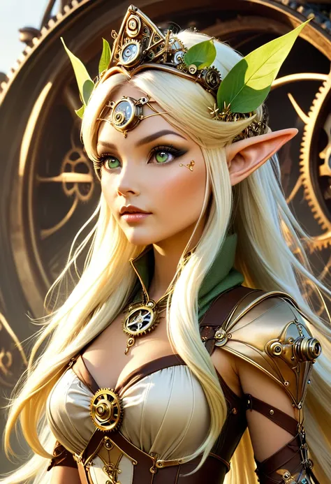 Steampunk elven princess.Steampunk elven princess.