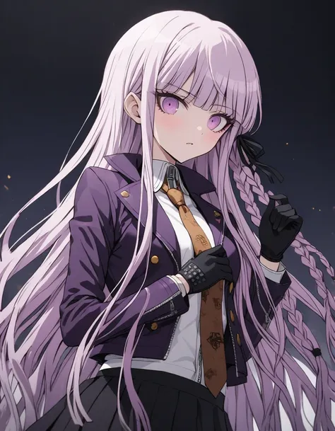 masterpiece,high resolution,8k,detailed anatomy (17-year-old girl,danganronpa,kyouko kirigiri,kyouko kirigiri,purple hair,long h...