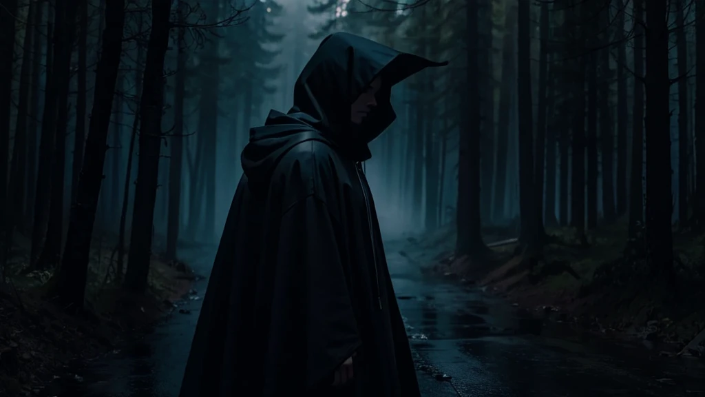 
witch, black hood, horror