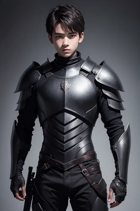 boy in black armor