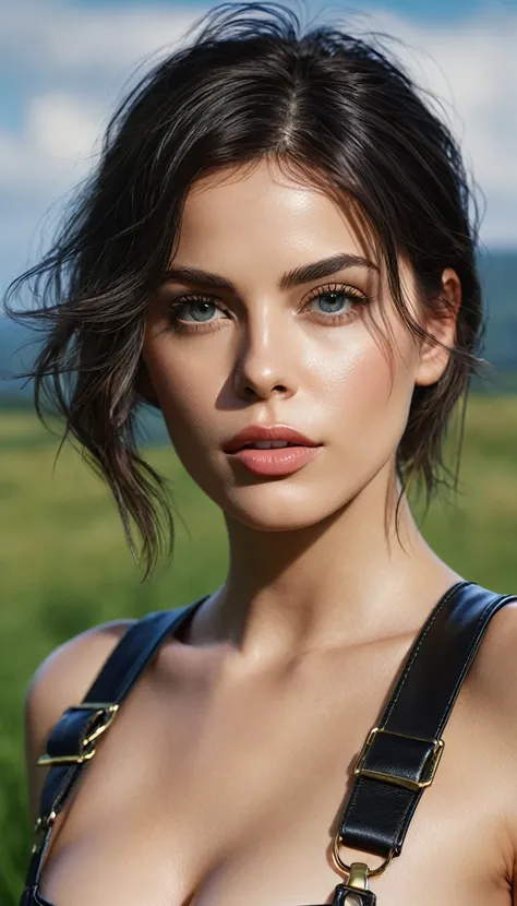 8K, ​masterpiece, RAW-Foto, best quality, photorealestic, extrem detailliertes CG Unity 8K-Hintergrundbild, depth of field, cinematic light, Lens reflection, Raytracing, (Extremely beautiful face, Beautiful lips, beautiful eyes), Face with intricate detail...