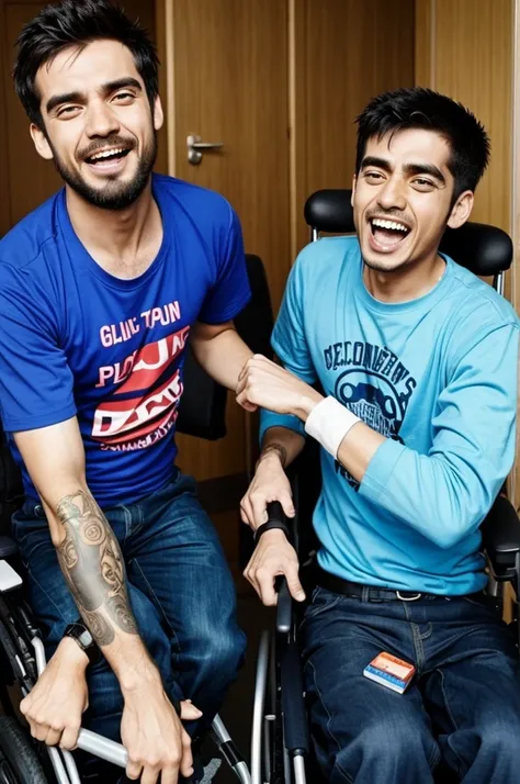 2 men who are crazy like on drugs. And appear very disabled pulsative