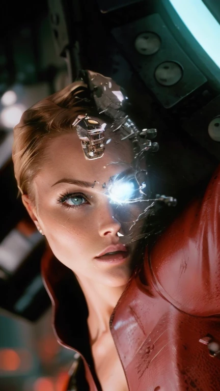 kristanna loken, terminator tx, hyperrealistic, photorealistic, extremely detailed face, intricate details, beautiful detailed eyes, beautiful detailed lips, extremely detailed skin, volumetric lighting, cinematic lighting, dramatic lighting, highly detail...