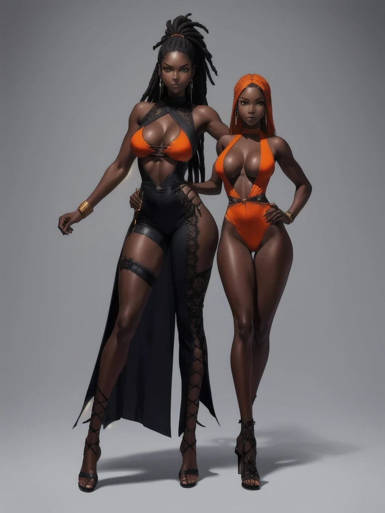 ((best quality)), ((4k)), ((highres)), ((masterpiece:1.2)). ((detailed)), ((ultra realistic)), ((intricate details)), ((full body picture)), ((solo character)), a full body picture of a beautifull Ebony skinned female, black woman, dark skin, ebony princes...