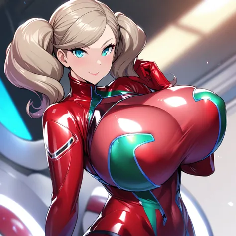 takamaki an,1girl,solo,phantom suit,Super huge breasts,looking at viewer,near