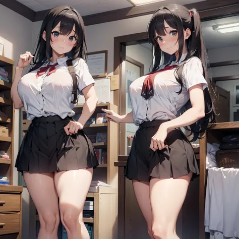 Anime girl taking a photo in her room, ecchi anime style, anime moe art style, soft anime cg art, anime girls, Kantai Collection Style, ecchi style, realistic , Ecchi, a hyperrealist , a hyperrealist , cute anime high school girl, realistic 3d anime style,...