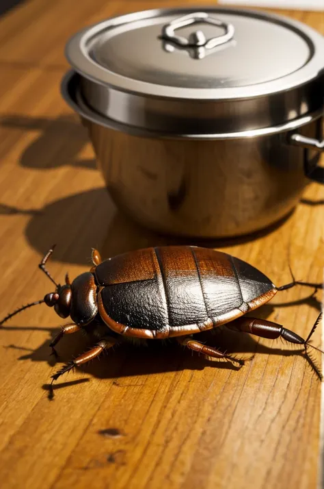 Cockroach in kitchen