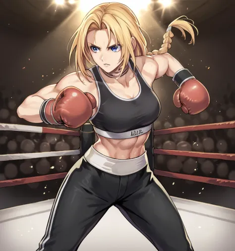 score_9, score_8_up, score_7_up, score_6_up, detailed background, break
 koasmirage, 1girl, long hair, sports bra,long black pan...