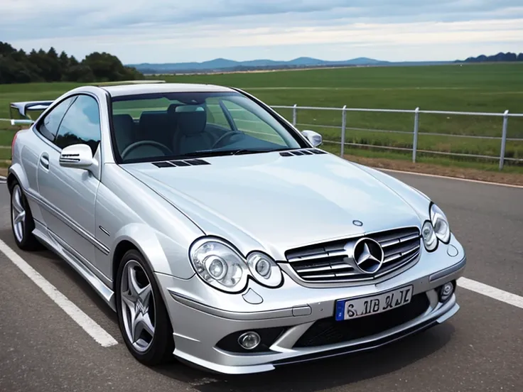 mercedes clk gt blue