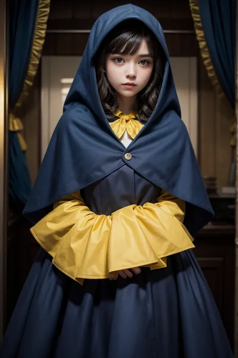 Notebook cape, yellow chatons, dark blue cover