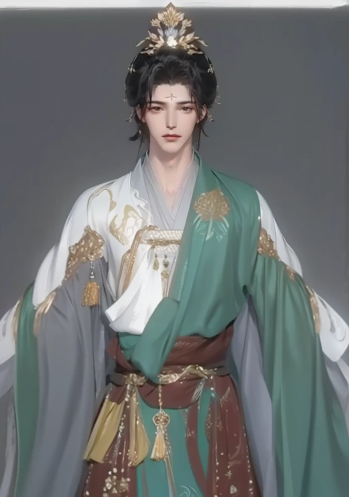 A man，a boy，Men from Dunhuang：1.5，((best quality, 8K, masterpiece:1.3)), Key Points: 1.2, Perfect body beauty: 1.4, , Highly detailed face and skin texture, ,  (Residence: 1.3), , Gu Weiss, Gurwitz-style artwork, , author：Yang Jie, Epic and beautiful chara...