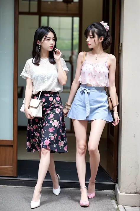 This summer，Want some stylish hot girl styles，可以考虑以下几种风格和Pairing suggestions：Sweet hot girl style characteristics：Combining sweet and hot elements，Such as short skirts、Lace装饰。
Fabric Selection：Lace、Cotton or chiffon。
Colors and Patterns：pink、White or with ...