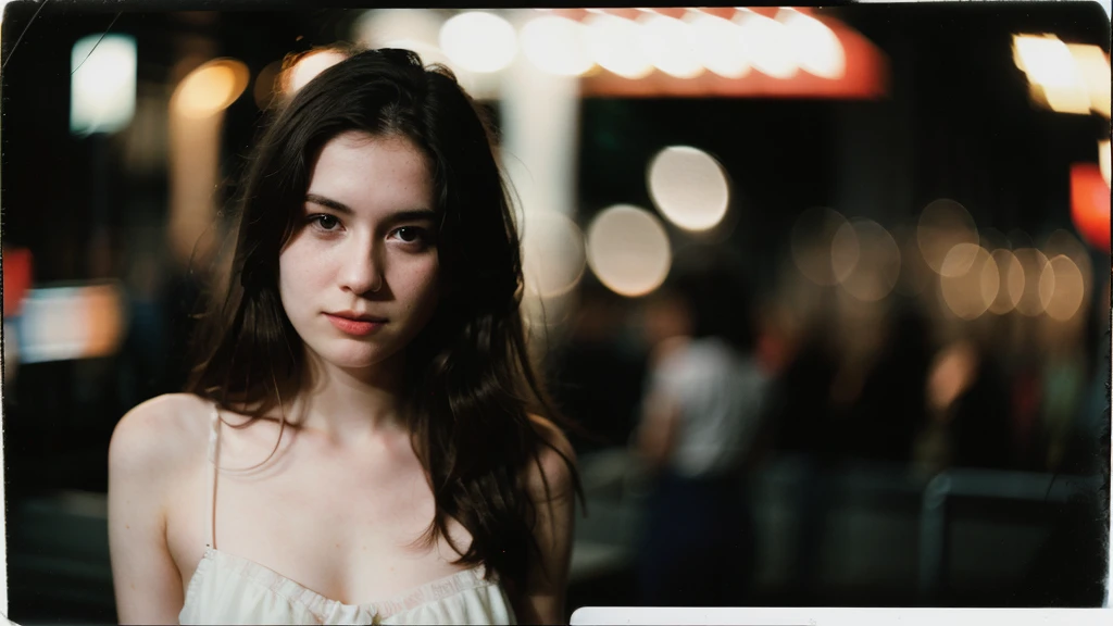 polaroid photo, night photo, photo of 24 y.o beautiful woman, pale skin, bokeh, motion blur. #photorealistic #female #analog #realism #Base Model #Portrait #raw photo #woman #Photography #photorealism #Realistic Babe #photoshoot #natural colors