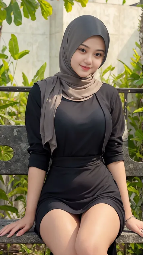 RAW, Best quality, high resolution, masterpiece: 1.3), Beautiful young indonesian girl, seductive pose, smile, open legs showing vagina, sensual body, orgasm, highres, 4k, HDR, 1girl, photorealistic, realistic, big breasts, ((whole body)) turning away faci...