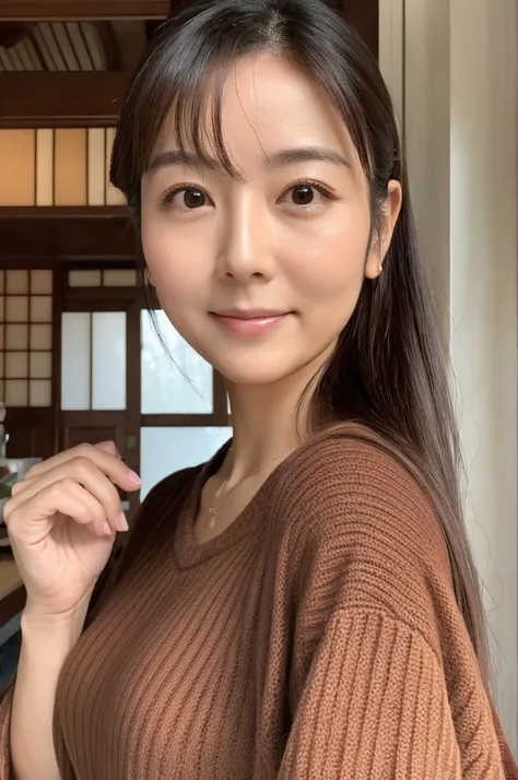 (highest quality)), ((masterpiece)), (detailed),perfect face,japanese,mature woman,upper body