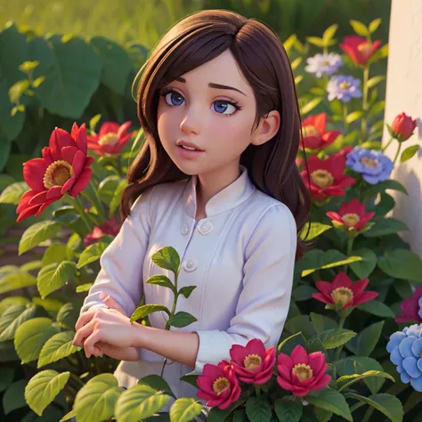 a girl and a boy in a flower garden, beautiful detailed eyes, beautiful detailed lips, extremely detailed eyes and face, long eyelashes, romantic couple, (best quality,4k,8k,highres,masterpiece:1.2),ultra-detailed,(realistic,photorealistic,photo-realistic:...