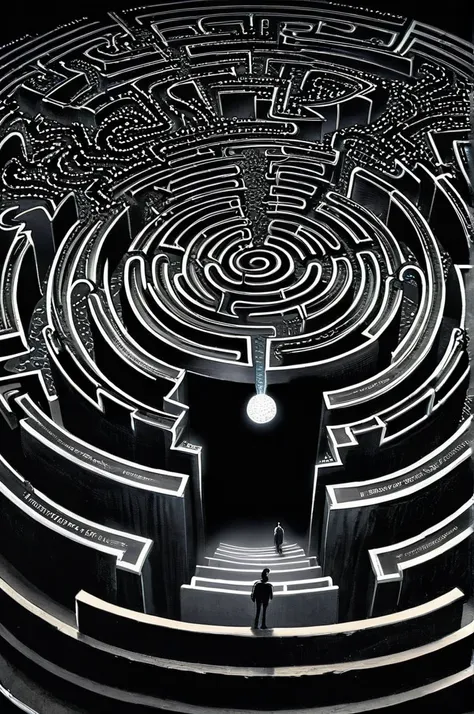 labyrinth of the mind i want a person extremely lost in thought