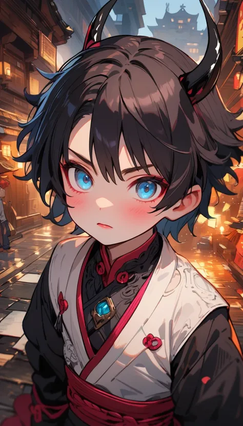 Demon Slayer, a 19-year-old boy with features similar to Yoriichi Tsugikuni, emerald blue eyes, hyperrealism, highly detailed, full-body portrait, anime, manga, Koyoharu Gotouge, realistic, close-up, highly detailed, UHD, character art, vibrant colors:: --...