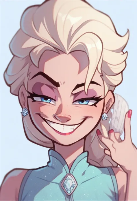 Ralph Bakshi Style, elsa, smug, lewd. Xxx