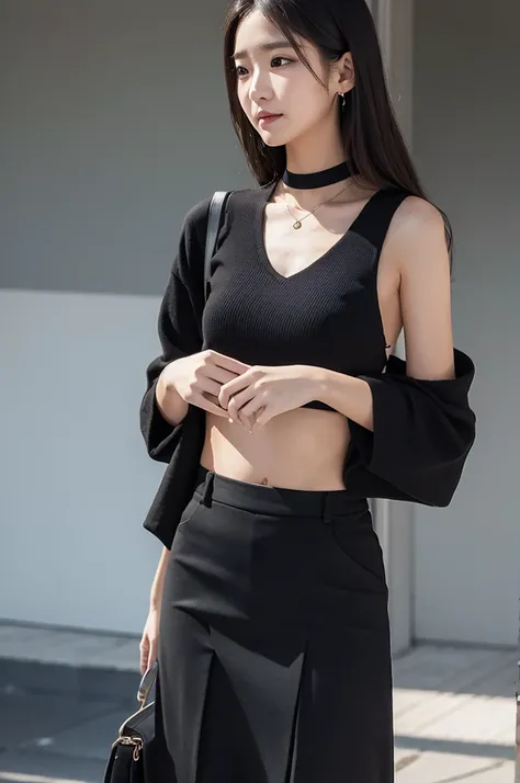 Black skirt to pants