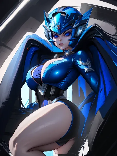 Blue Power Ranger, hurricane ,Sexy goth woman big breast, character sheet,goth makeup, character design,view all sides, full detail different poses,full helmet,