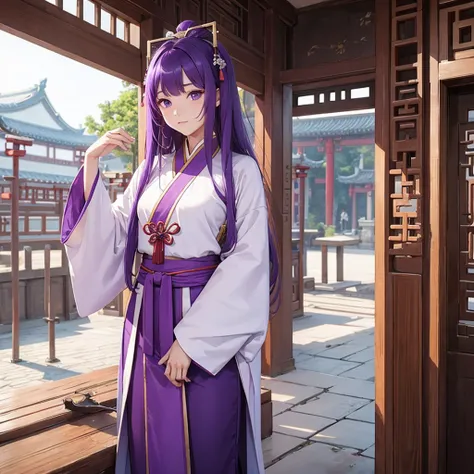 Clan Lan. china. man. Purple Hanfu