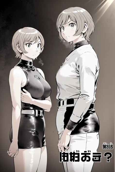 (野球uniform:1.2),
Blonde, (short hair:1.2),Long sleeve, Black Shirt, turtleneck,White trousers、uniform、Black belt、((Illustration of a person))、big 、
View your viewers,, (Highest quality:1.3),One Girl, White pants、uniform、Outdoor、baseball ground、ground、soil、...