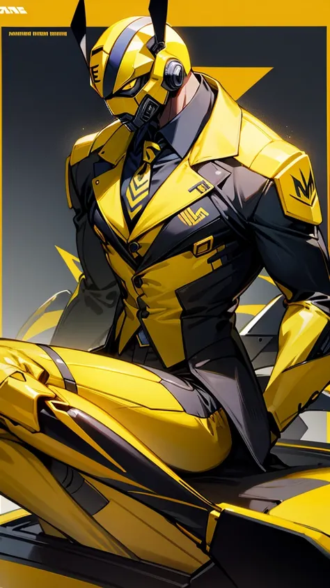 Bumblebee wearing a suit