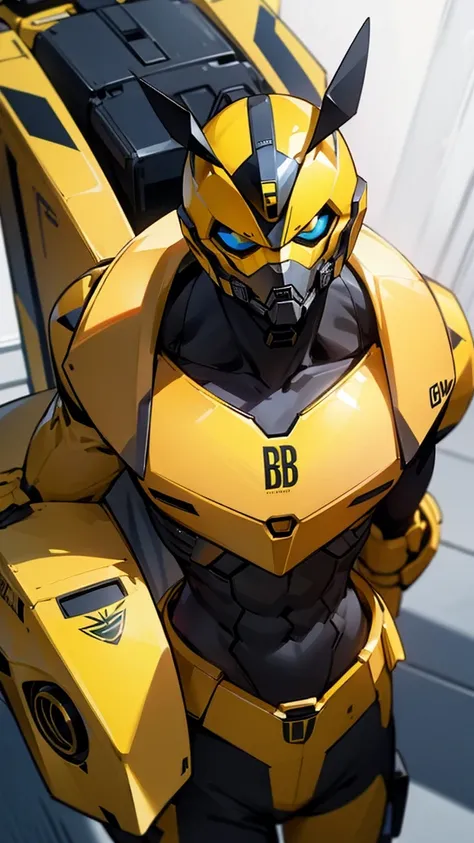 Bumblebee wearing a suit