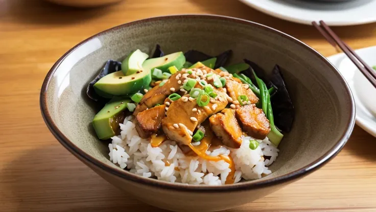 美味しそうな海鮮Rice bowl,Rice bowl