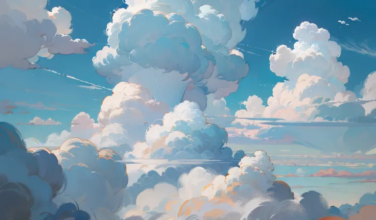 sky, light blue clouds