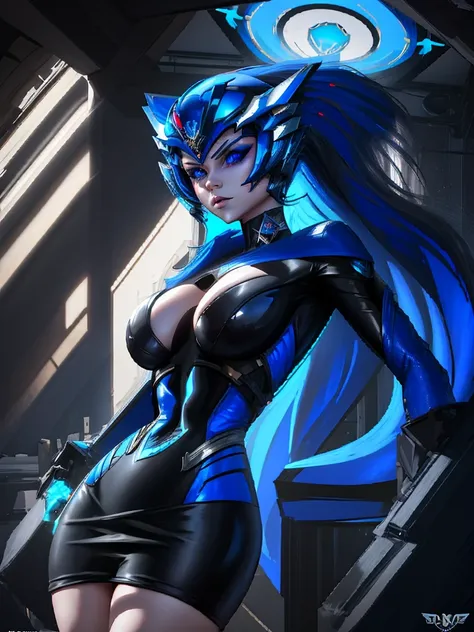 Blue Power Ranger, hurricane ,Sexy goth woman big breast, character sheet,goth makeup, character design,view all sides, full detail different poses with helmet on