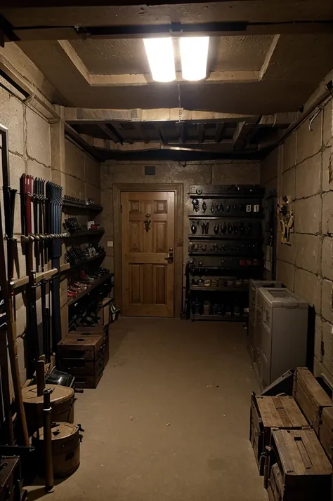 Basement, where weapons and armor are stored 