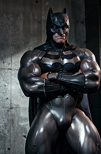 Touching and masturbate Huge erection Batman other Batman. Duo gay very big muscular and mask Batman Molesting each other. Only white grey Latex suit Batman transform of Much Packed Buff muscles growth section story. Batman Huge  erection under suit and bi...