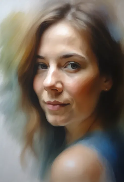 blurred portrait, portrait painting