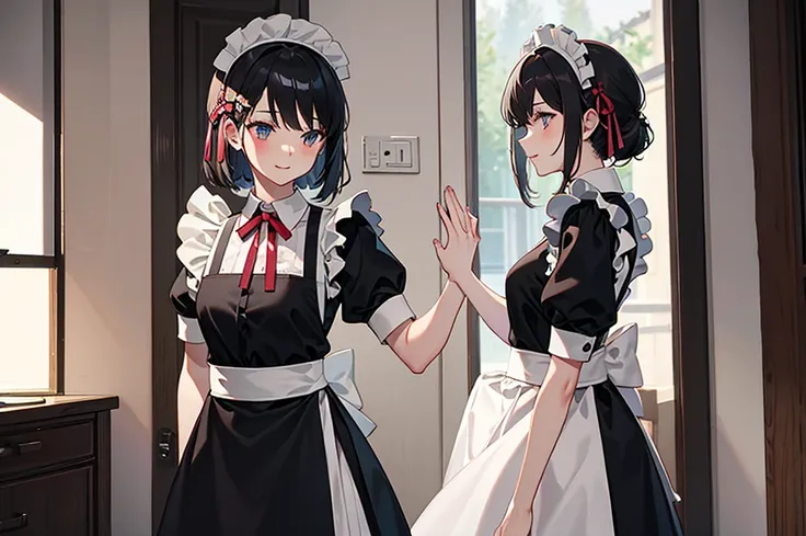 maid knocking on the door
