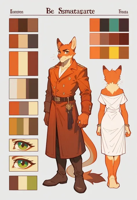 (masterpiece, ultra detailed, best quality)(style of RPG)(concept art, character sheet)absurdres, perfect anatomy(furry anthro),