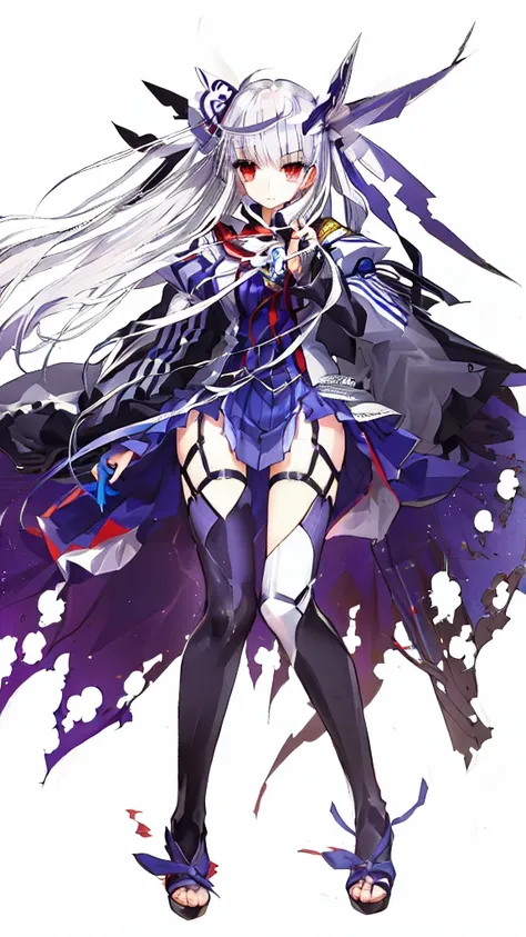 1girl, yatogami tohka, red eyes, white hair,