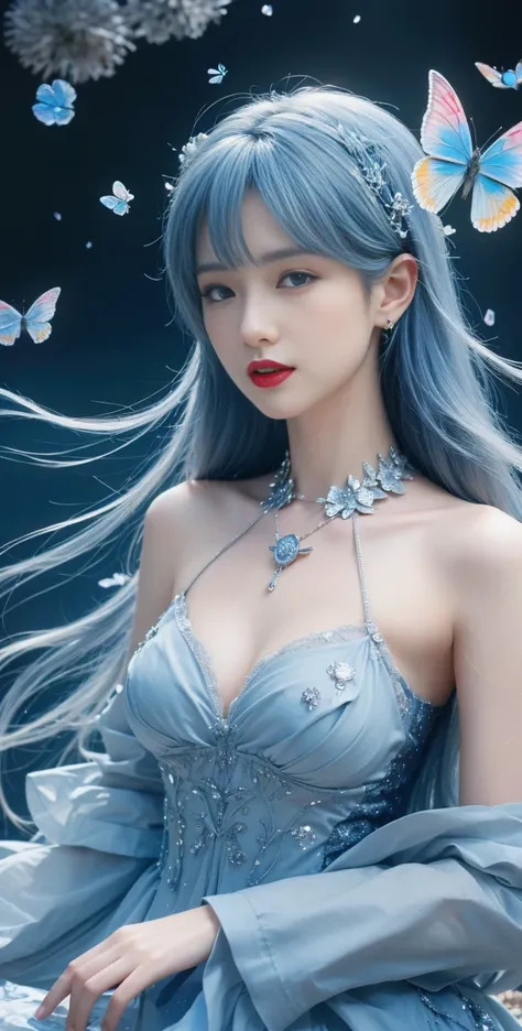 best quality, tmasterpiece,Ultra-high resolution,Clear face,（Reality：1.4），ferpect lighting，(upper body shot), (photorealistic:1.50), anime wallpaper, Guviz style artwork, cover-up fantasy up to magic , by Yang J, Guviz, beautiful artwork illustration, beau...